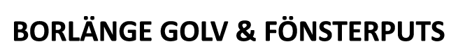 logo BORLÄNGE GOLV & FÖNSTERPUTS